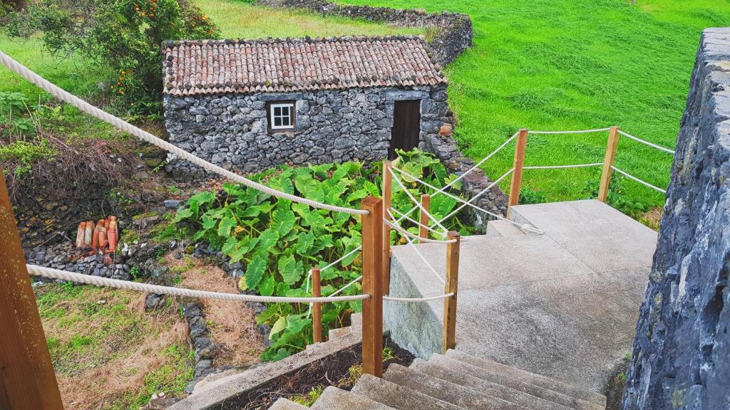 Zahrada ubytování Casa dos Caldeiras