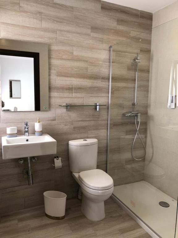 Koupelna v ubytování Napoli Suites Studios Aparthotel