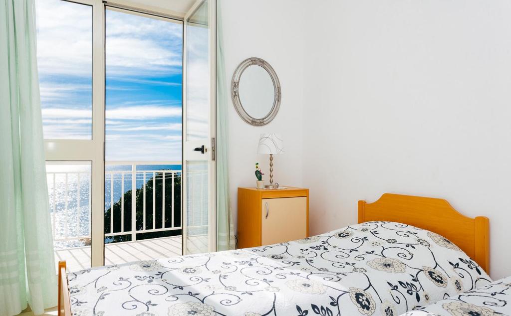 Posteľ alebo postele v izbe v ubytovaní Apartment THE VIEW