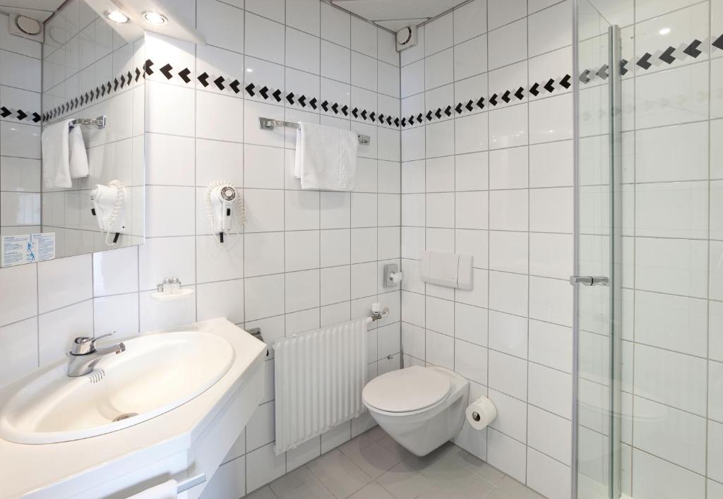 Koupelna v ubytování Hotel garni Kappeler-Haus