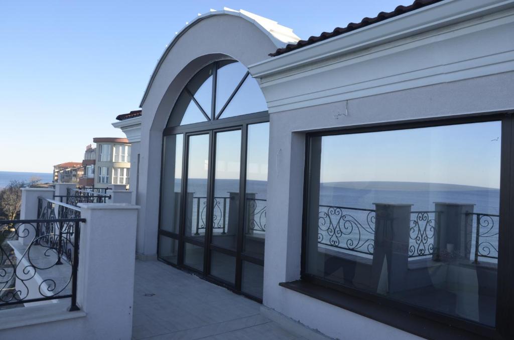 Balkón nebo terasa v ubytování Ashram Hotel