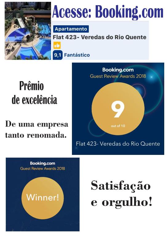  Flat 423- Veredas do Rio Quente
