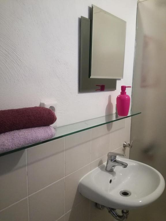 Koupelna v ubytování Fraseneggi