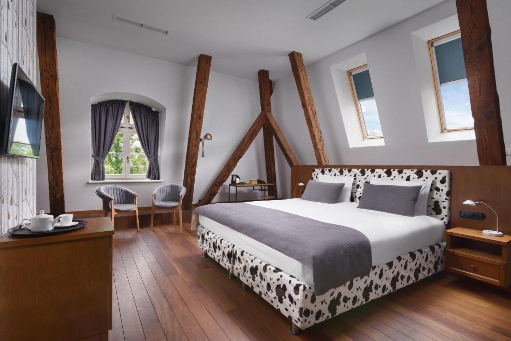 Posteľ alebo postele v izbe v ubytovaní Relais & Châteaux Hotel Quadrille - Adults Only