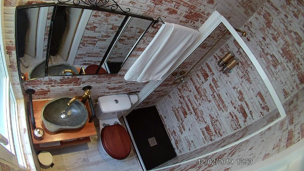 Koupelna v ubytování Hostal Hispalense