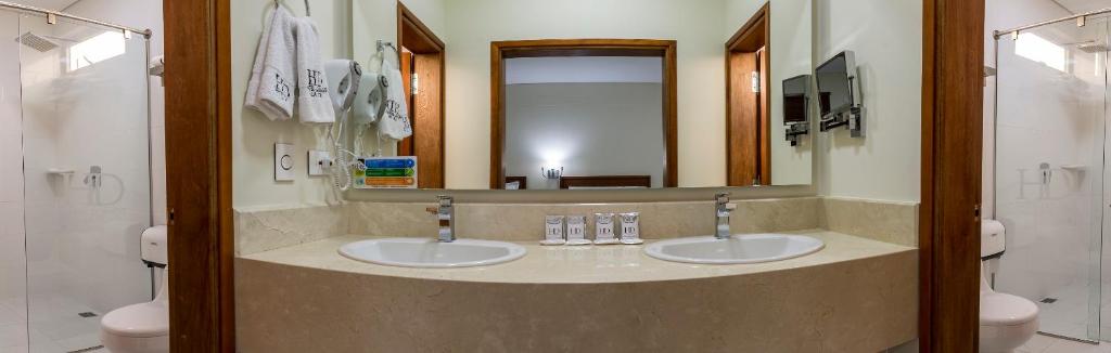 Koupelna v ubytování Hotel Dorado La 70