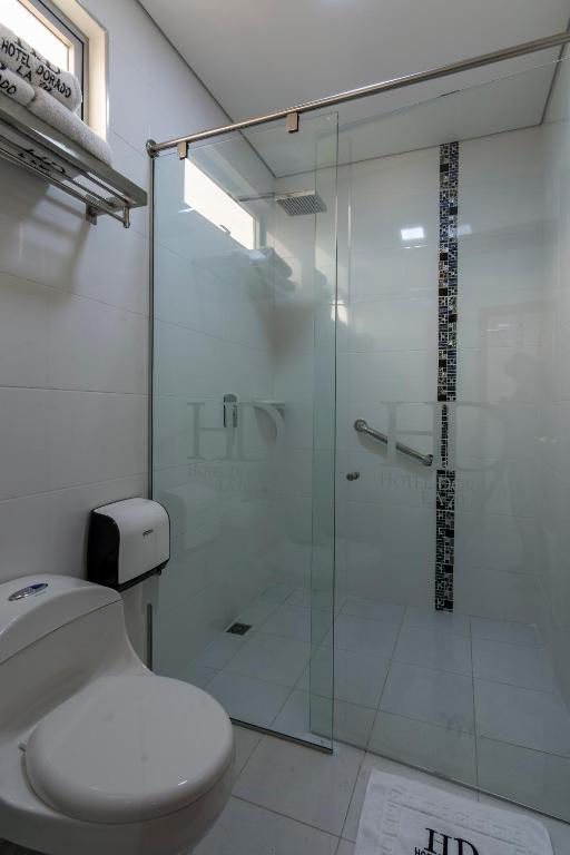 Koupelna v ubytování Hotel Dorado La 70