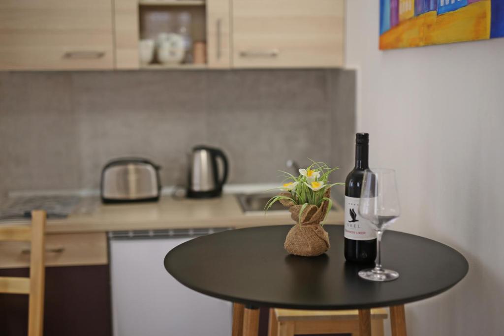 Kuchyň nebo kuchyňský kout v ubytování Hostel Korcula