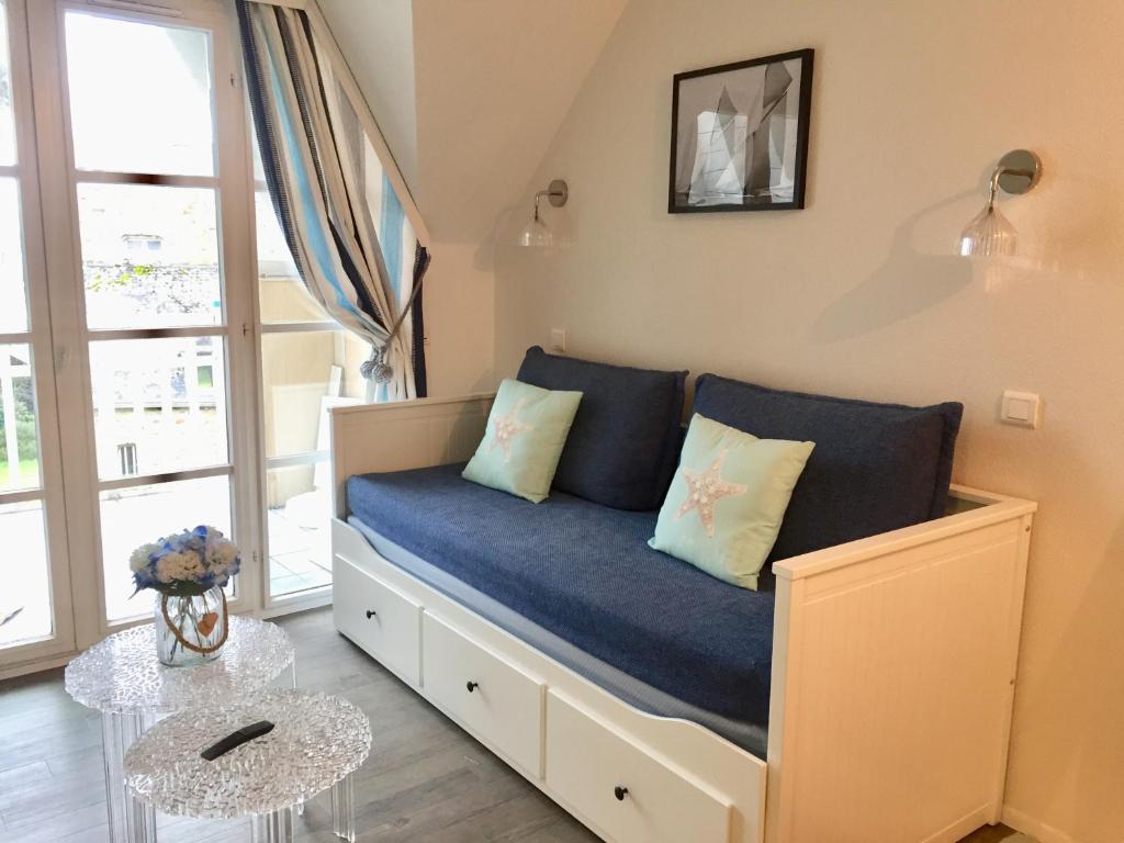 Posezení v ubytování Appartements Duplex de Charme à Bénodet Vue Mer