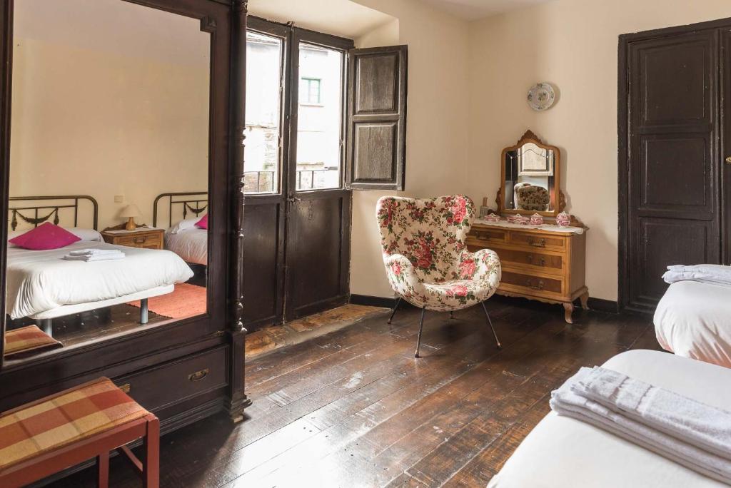 Postel nebo postele na pokoji v ubytování Casona Las Burillas