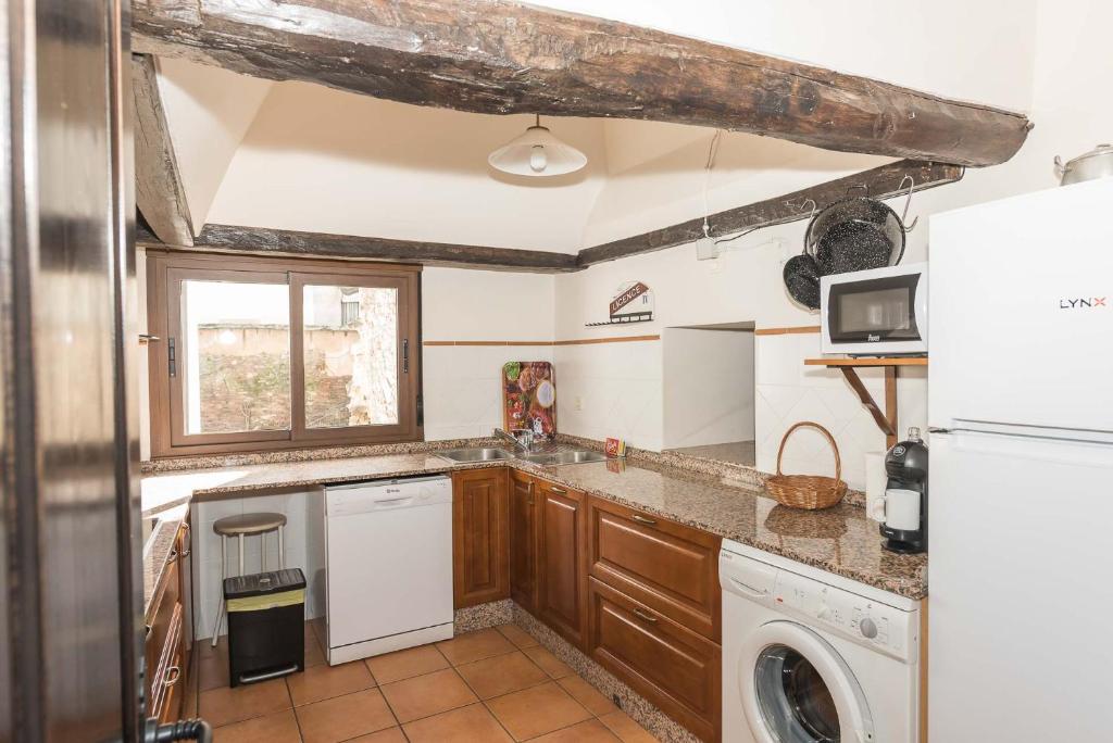Kuchyň nebo kuchyňský kout v ubytování Casona Las Burillas