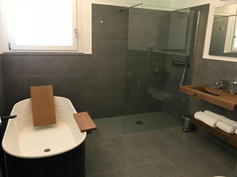 Koupelna v ubytování nautilus b&b suite design