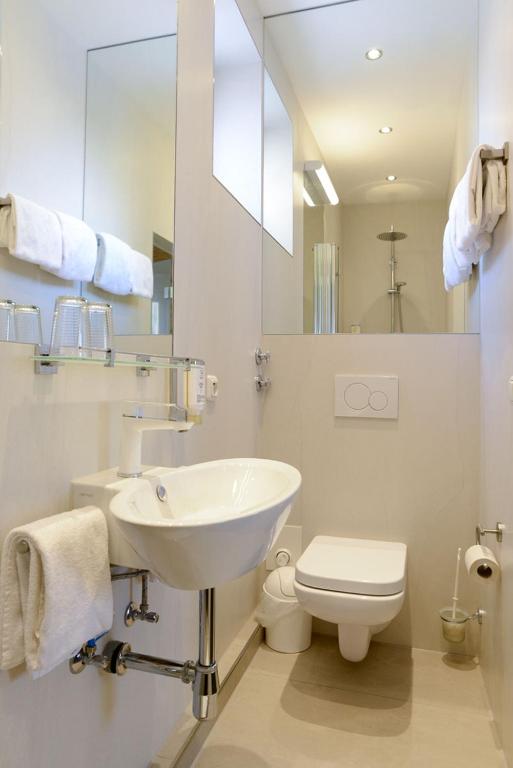 Koupelna v ubytování Hotel Fischertor