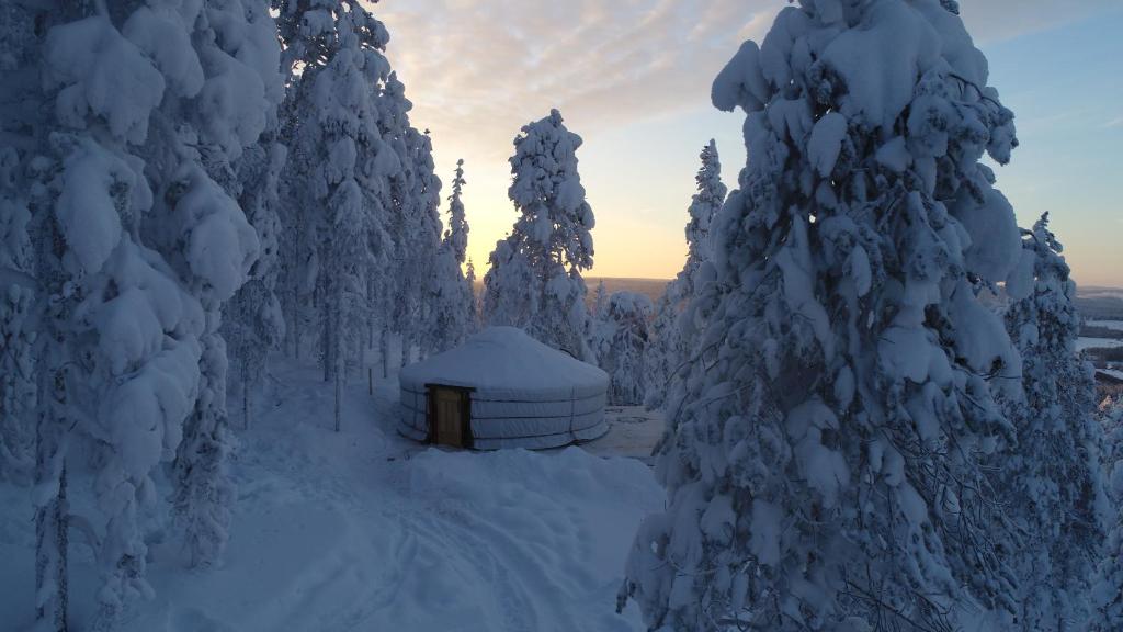 Yurt District v zimě