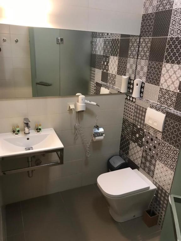 Koupelna v ubytování Wine Hotel Chisinau