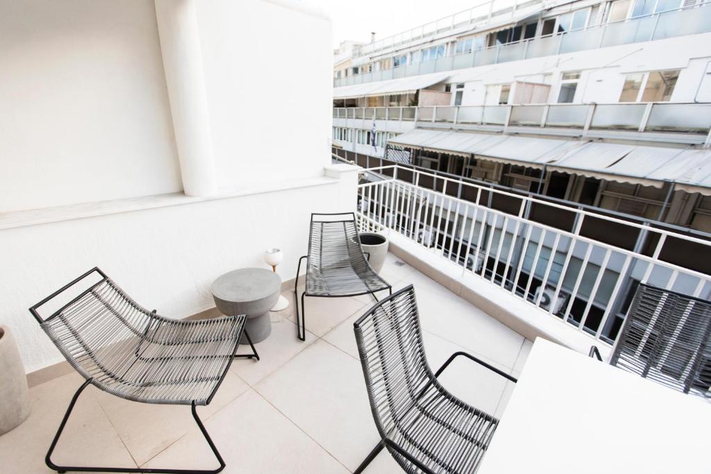 Balkón alebo terasa v ubytovaní Syntagma Apartments by Olala Homes