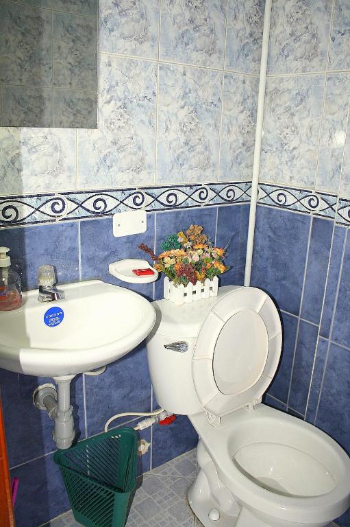 Koupelna v ubytování Hostel Casa Alb
