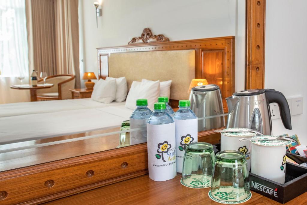 Nápoje v ubytování Hotel Sudu Araliya