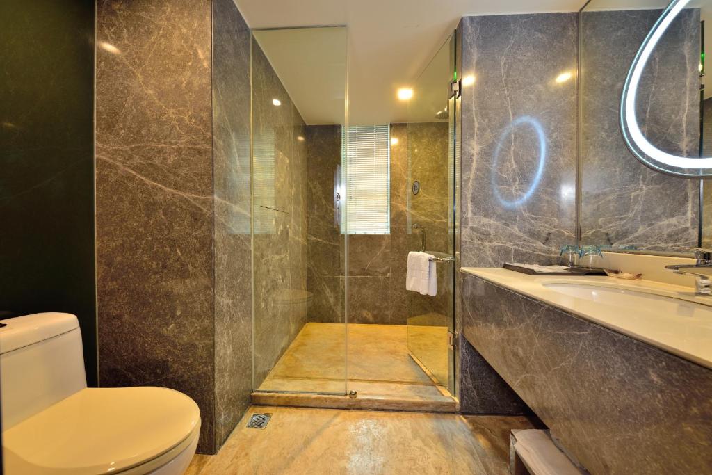 Koupelna v ubytování Hai Jun Hotel Guangzhou Beijing Road Tianzi Wharf Store