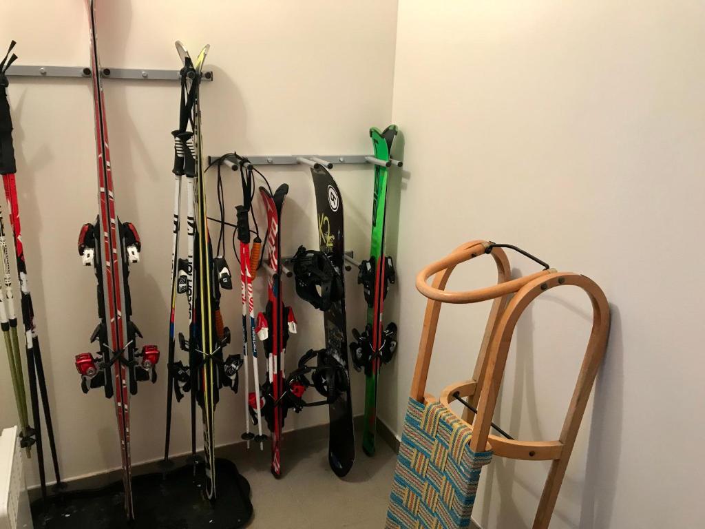 Fitness centrum a/nebo fitness zařízení v ubytování Apartmán U Sikorek