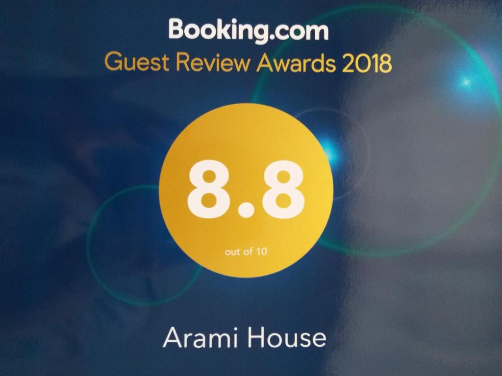 Certifikát, hodnocení, plakát nebo jiný dokument vystavený v ubytování Arami Guest House