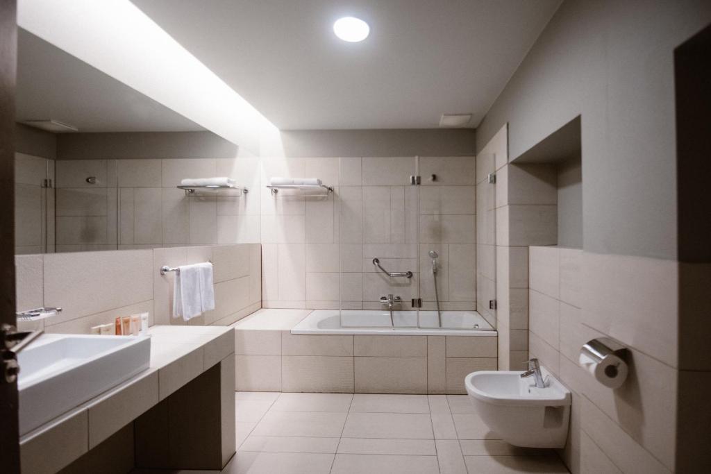Koupelna v ubytování Buda Castle Hotel Budapest
