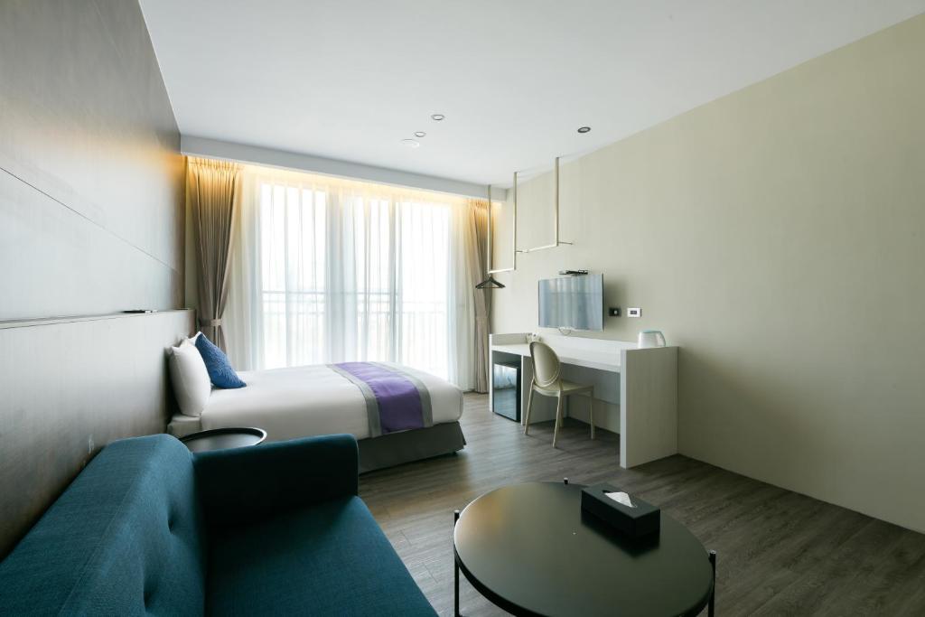 TV a/nebo společenská místnost v ubytování Hotel Hesper HSR Taichung