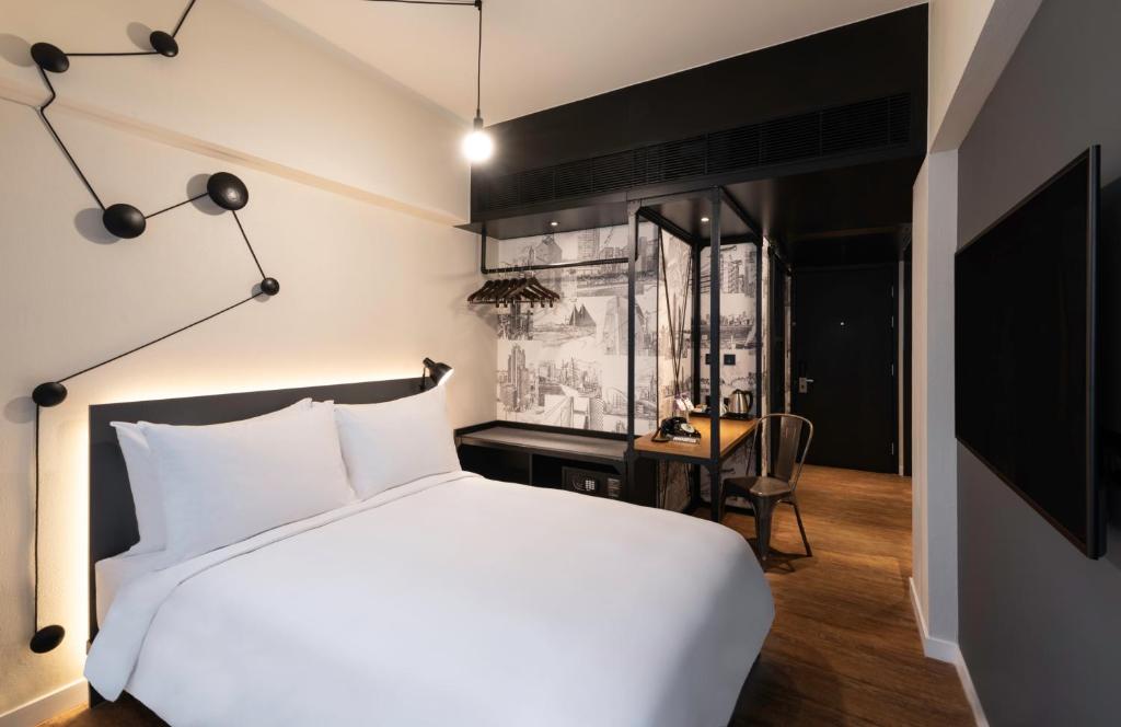 Pentahotel Hong Kong, Tuen Munにあるベッド