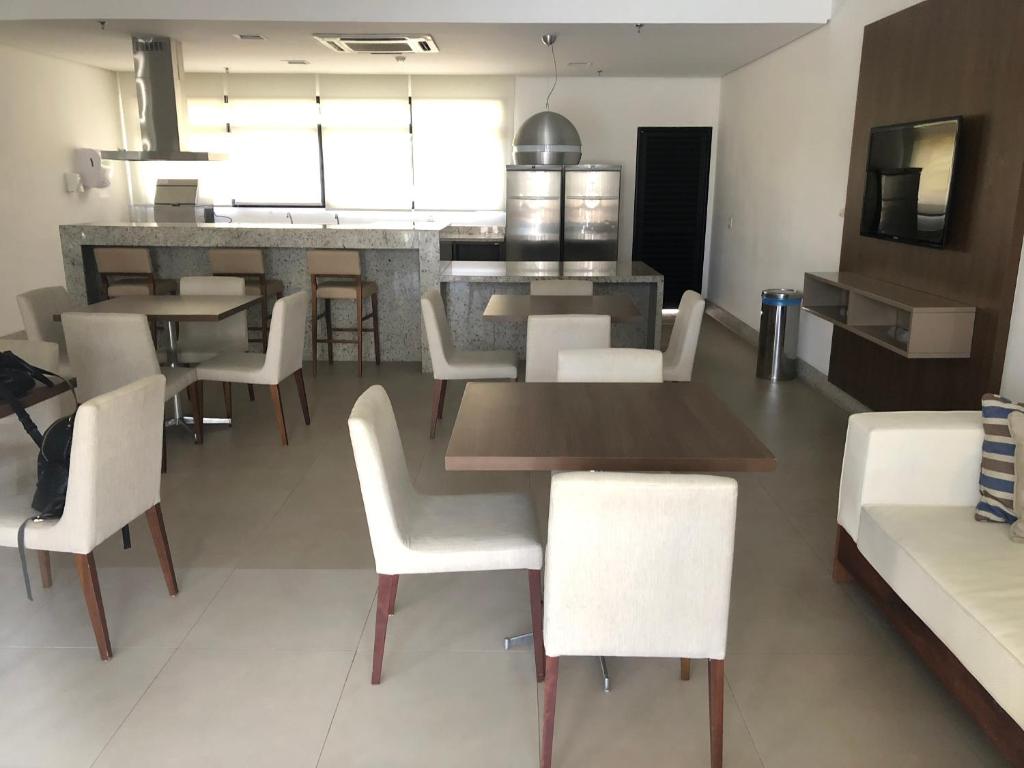 Kuchyň nebo kuchyňský kout v ubytování Studio particular em Hotel