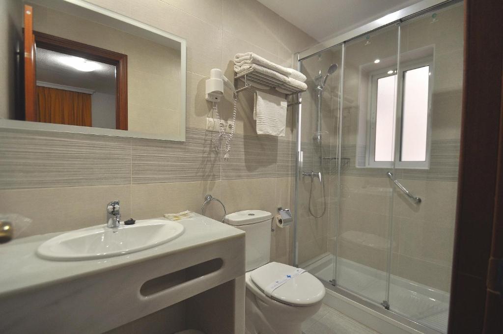 Koupelna v ubytování Hotel Goya