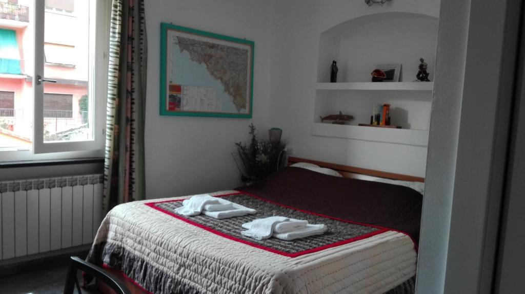Postel nebo postele na pokoji v ubytování Fabienne