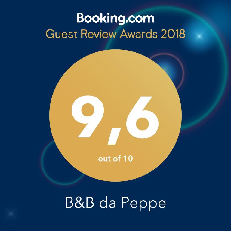 Certifikát, hodnocení, plakát nebo jiný dokument vystavený v ubytování B&B da Peppe