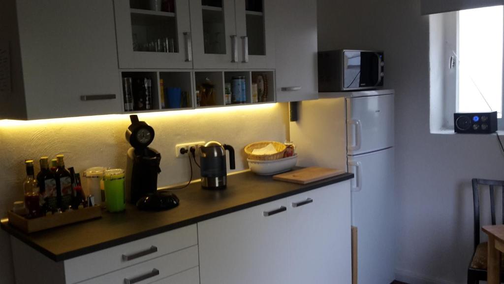 Kuchyň nebo kuchyňský kout v ubytování Haus Zwanzig