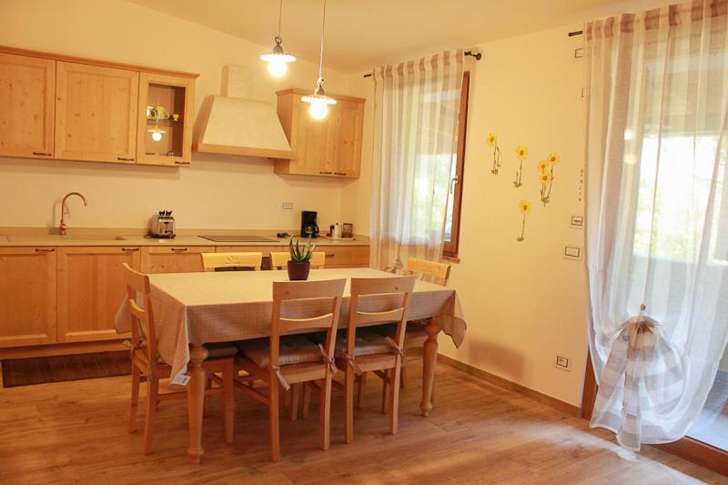 Kuchyň nebo kuchyňský kout v ubytování Residence Elettra