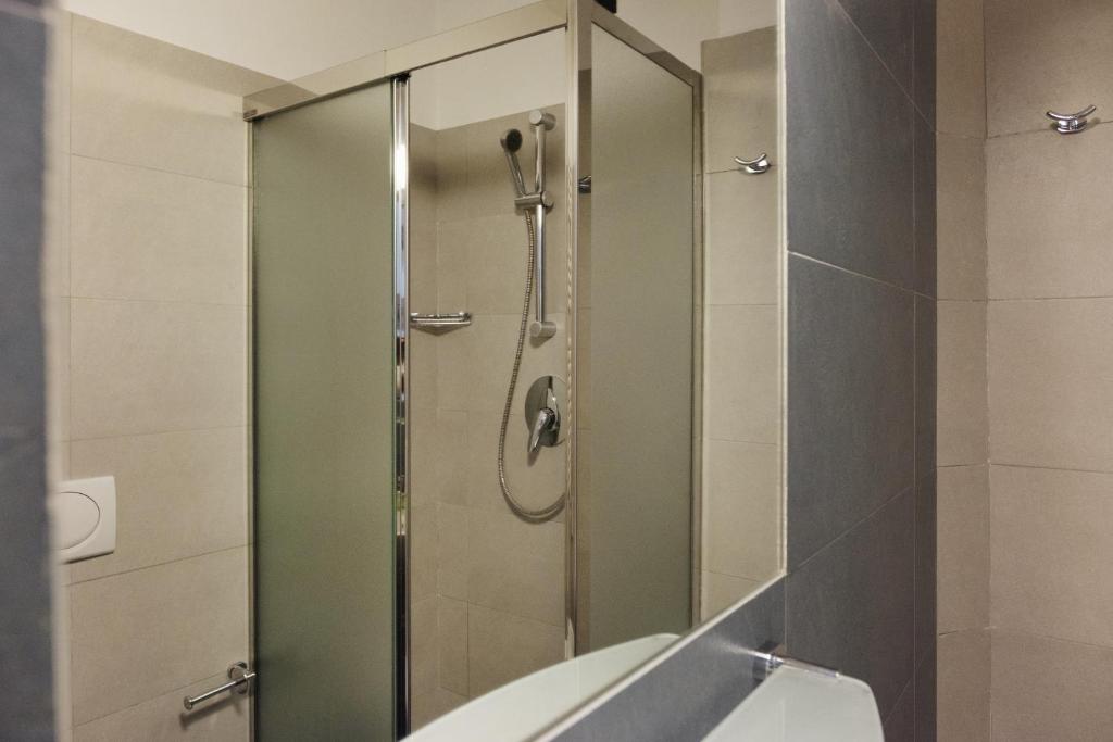Koupelna v ubytování Hotel St Pierre