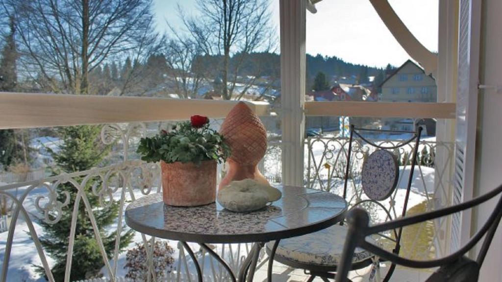 Balkón nebo terasa v ubytování Allgäuvilla