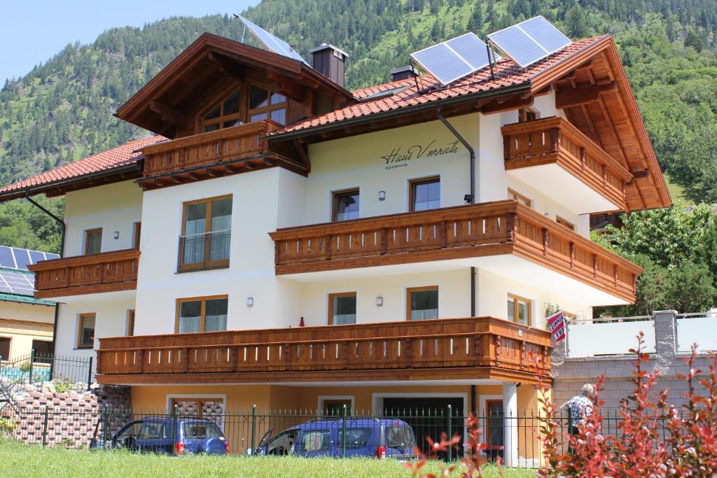 a house with solar panels on top of it at Haus Vorrath in Bad Hofgastein