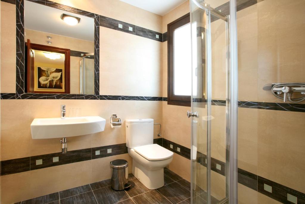 Koupelna v ubytování Hostal Rodri