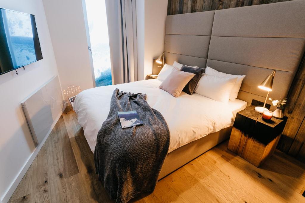 Posteľ alebo postele v izbe v ubytovaní Ski&Sun Apartamenty
