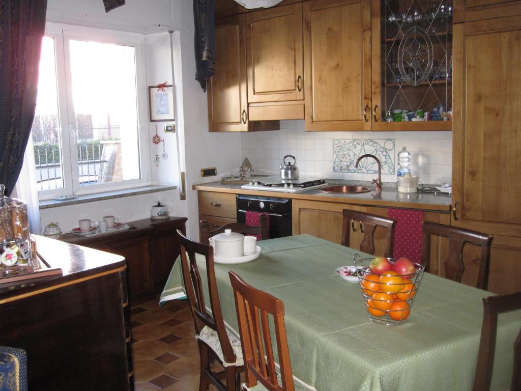 Kuchyň nebo kuchyňský kout v ubytování Residence Luisa