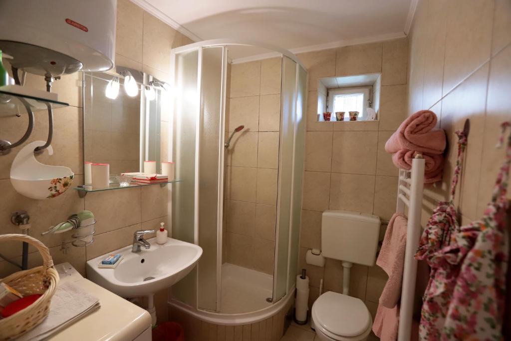 Koupelna v ubytování Apartment Nena
