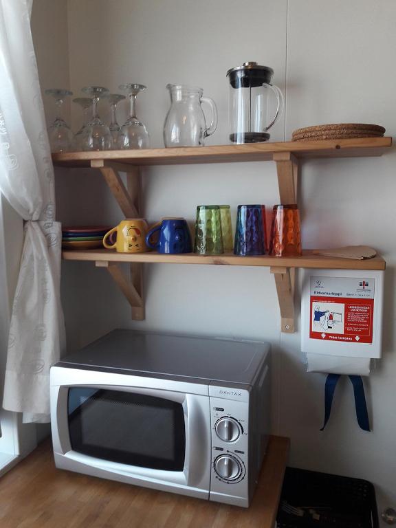 Kuchyň nebo kuchyňský kout v ubytování Fornhagi 2