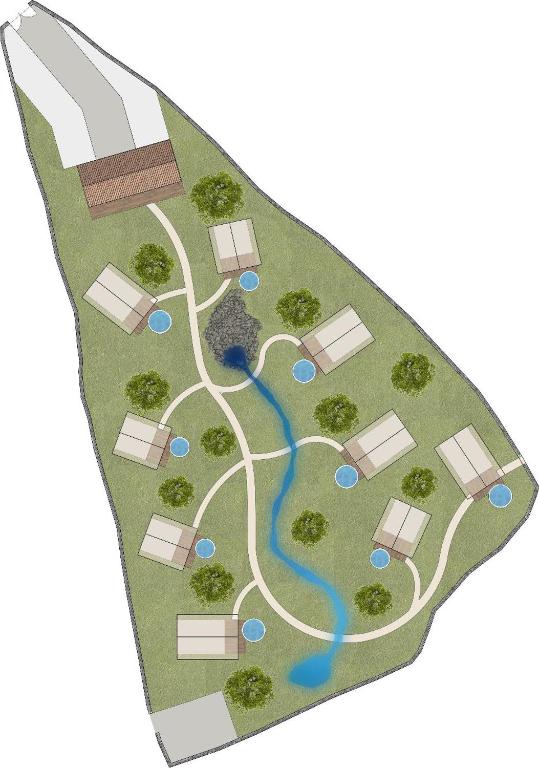 Plán poschodí v ubytovaní Krk glamping village