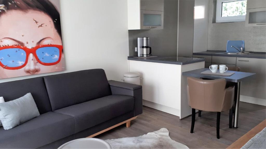 Kuchyň nebo kuchyňský kout v ubytování Aparthotel-Stadtallendorf