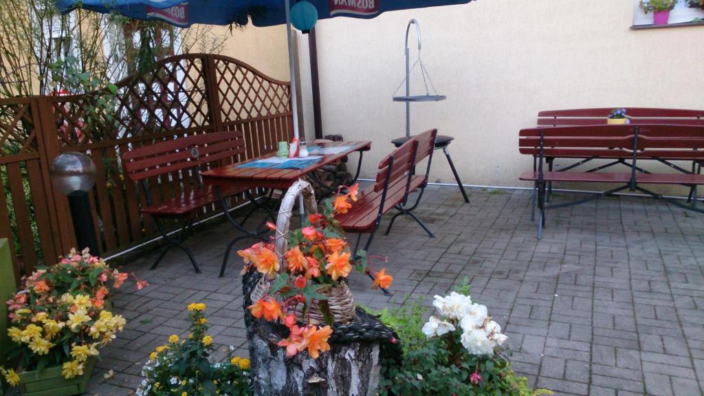 Patio nebo venkovní prostory v ubytování PATIO dom gościnny