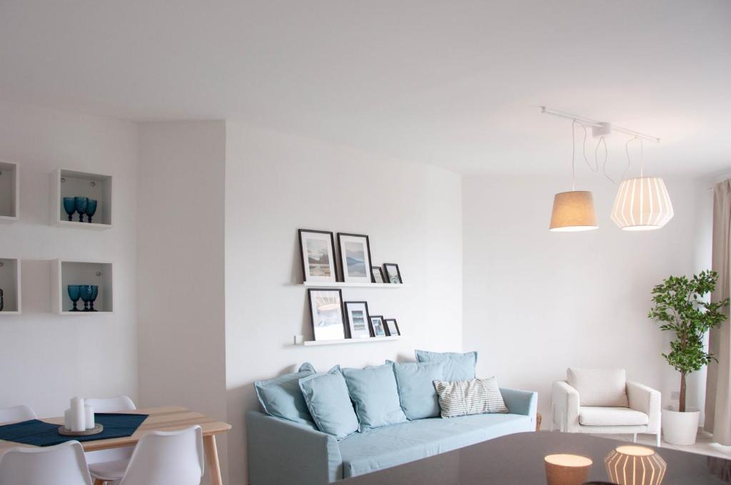 Posezení v ubytování H&O Best Apt In Paphos!