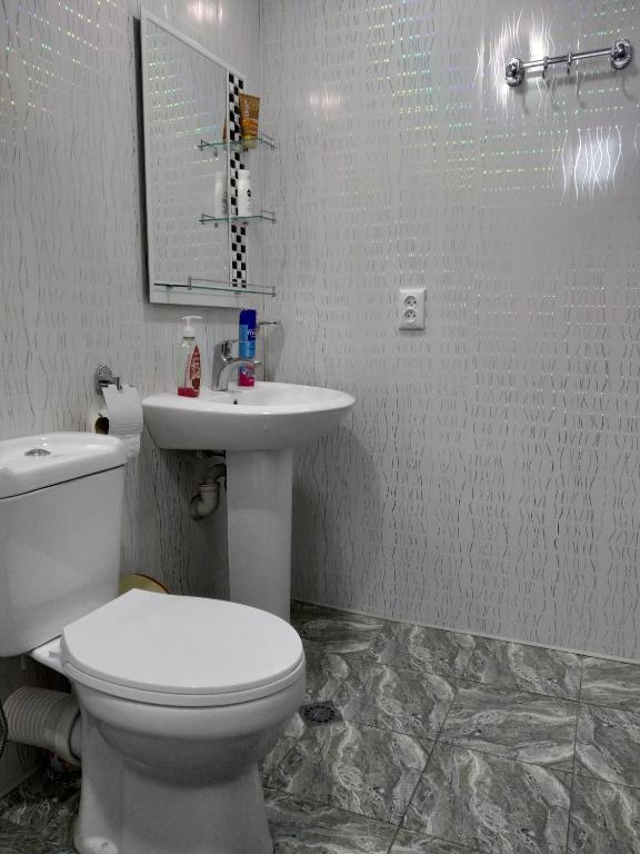 Koupelna v ubytování Guesthouse Gegi