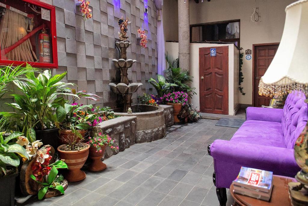 Posezení v ubytování Hotel Colonial San Agustin