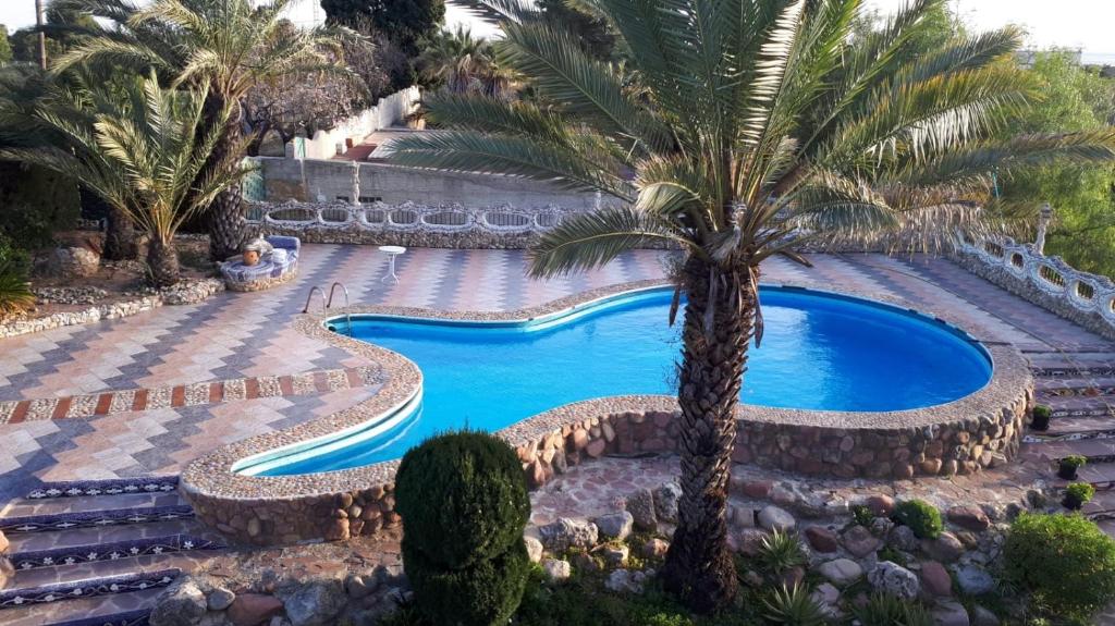 The swimming pool at or close to "La Chacra" Casa Típica Valenciana
