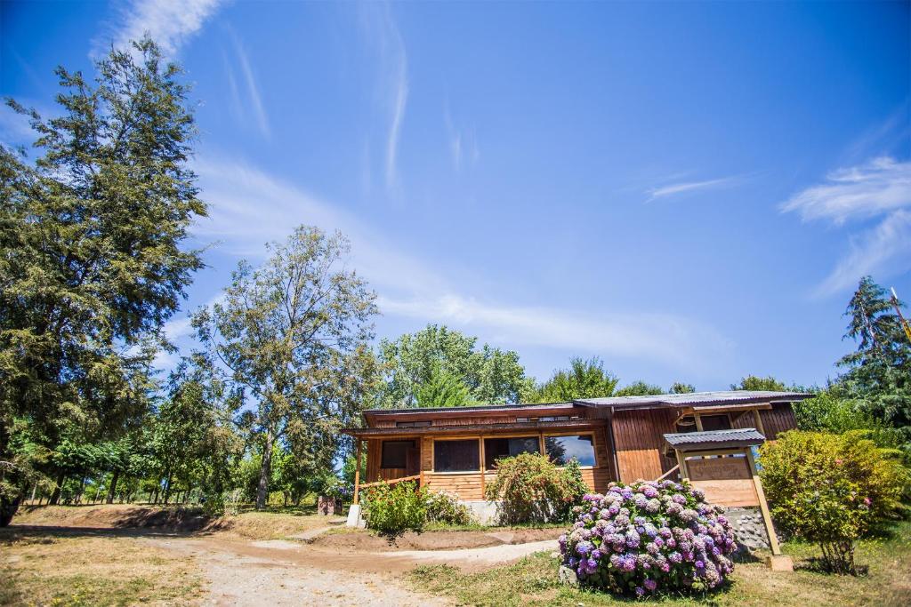 Zahrada ubytování Refugio Ruka Cümelen